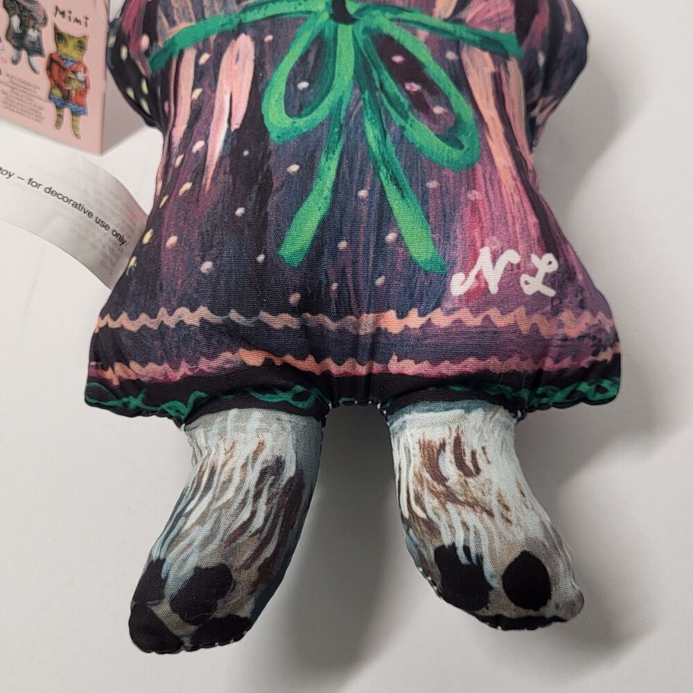 Anthropologie Nathalie Lete Blanche Bunny Rabbit Plush Cloth Doll Pillow - Picture 3 of 8